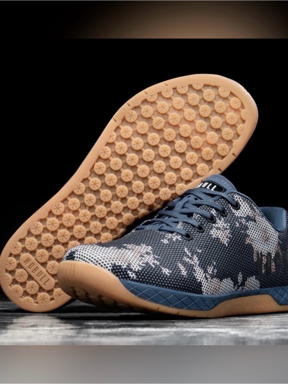 NOBULL- Outwork Sneakers Blue Floral Unisex Size 8